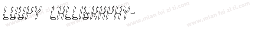 loopy calligraphy字体转换